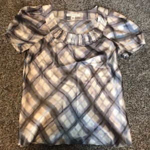 Light purple and cream satin banana republic